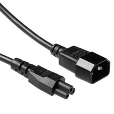 Act Powercord C14 - C5 0,5m Black AK5218 kábel és adapter