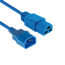 Act Powercord C14 male- C21 famale 1,5m Blue AK5381 kábel és adapter