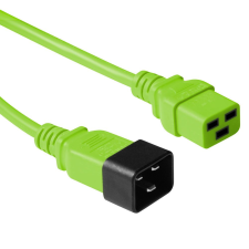Act Powercord C19 - C20 1,2m Green AK5097 kábel és adapter