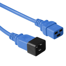 Act Powercord C19 - C20 3m Blue AK5095 kábel és adapter