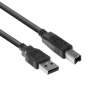 Act SB2402 USB kábel USB 2.0 1,8 M USB B USB A Fekete