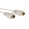 Act Serial 1:1 connection cable 9 pin D-sub male to 9 pin D-sub male 10m Ivory AK2189