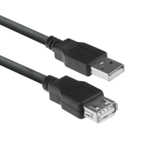 Act USB 2.0 hosszabbító kábel 1,8m fekete (AC3040) (AC3040) kábel és adapter