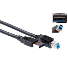 Act USB 3.0 A male to USB B male 2m Black SB3019 kábel és adapter