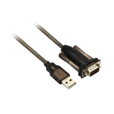 Act USB-A - Serial átalakító 1.5m fekete (AC6000) kábel és adapter