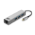 Act USB-C Hub 3.2 3 portos + gigabyte ethernet ezüst (AC7055) (AC7055) - USB Elosztó