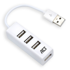 Act USB Hub 2.0 4 portos fehér (AC6200) (AC6200) hub és switch