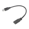 Act USB Type-A male to USB Type-C female adapter cable 0,2m Black AC7460