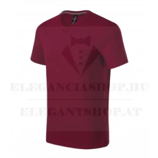  Action V-neck700 férfi póló - Bordó