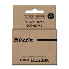 ACTIS (Brother LC123BK/LC121BK) Tintapatron Fekete (KB-123BK) nyomtatópatron & toner
