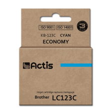 ACTIS (Brother LC123C/LC121C) Tintapatron Cián (KB-123C) nyomtatópatron & toner
