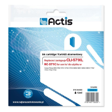 ACTIS (Canon CLI-571C) Tintapatron Cián (KC-571C) nyomtatópatron & toner