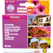 ActiveJet (Brother LC1000M,LC970M) Tintapatron Magenta (EXPACJABR0007) nyomtatópatron & toner