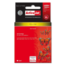 ActiveJet (Canon CLI-571Y XL) Tintapatron Sárga (ACC-571YNX) nyomtatópatron & toner