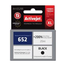 ActiveJet (HP 652 F6V25AE) Tintapatron Fekete (AH-652BR) nyomtatópatron & toner
