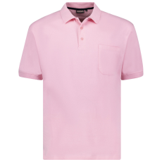 Adamo férfi póló póló 139311 oversize, Rózsaszín 10XL