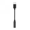  Adapter, USB Type-C - 3.5 mm jack átalakító, fekete (dobozos)