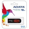 ADATA 16 GB Pendrive USB 2.0 C008 Capless Sliding (fekete-piros)