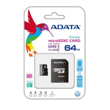 ADATA Memóriakártya MicroSDXC 64GB + Adapter UHS-I CL10 (50/10) memóriakártya