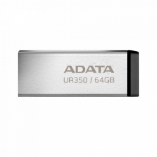 ADATA Pendrive 64GB, UR350 USB 3.2, fémházas, fekete (UR350-64G-RSR/BK) pendrive