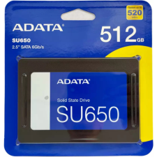 ADATA SSD 512GB - SU650 (3D TLC, 2,5", SATA3, R/W: 520/450 MB/s) merevlemez
