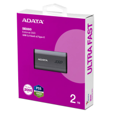 ADATA SSD Külső USB 3.2 2TB SE880 Elite, Szürke (AELI-SE880-2TCGY) merevlemez