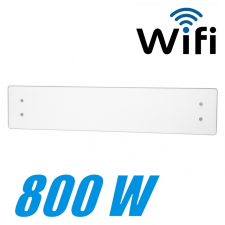 Adax Clea WiFi L elektromos fűtőpanel 800W, fehér fűtőtest, radiátor
