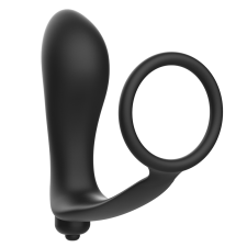 Addicted Toys ANAL MASSAGER AND COCK RING WITH VIBRATOR műpopó