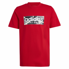 Adidas B Camo Lin T IX5231 Kids Red 164 póló gyerek póló