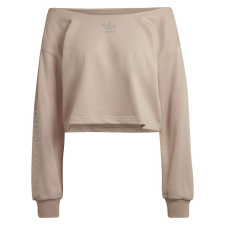 Adidas Blúz Adidas Slouchy Crew HF6774 női bézs 36 női pulóver, kardigán