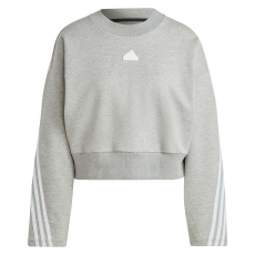 Adidas blúz W Fi 3s Crew IB8496 női Szürke M