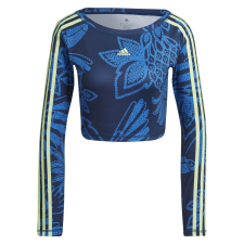 Adidas Farm Crop Ls HI5216 Blúz nők Kék L női pulóver, kardigán