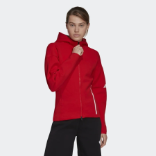 Adidas , H53035, Női cipzáros pulóver, Vivid Red, S női pulóver, kardigán