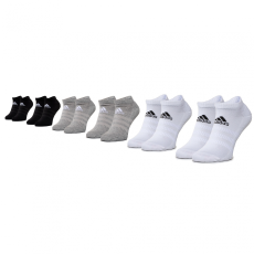 Adidas hat pár arövid unisex zokni adidas - Cush Low 6Pp DZ9380 Mgreyh/Mgreyh/White