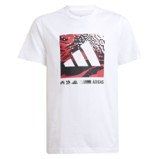 Adidas J Camo Logo Tee JD4642 Gyerek Fehér 140 gyerek póló