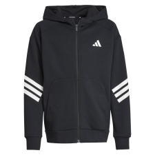 Adidas J Fi 3s Fz HD kapucnis pulóver JJ4801 gyerek fekete 164 gyerek pulóver, kardigán