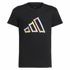 Adidas J T Tee JD4637 Gyerek Póló Fekete 128 gyerek póló