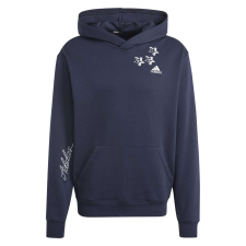 Adidas Kapucnis felső Adidas Bl Fl Hd Q3 Fl IJ6450 Férfi Tengerészkék XXL férfi pulóver, kardigán