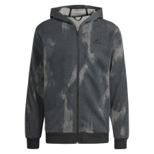 Adidas Kapucnis felső Adidas M Fi 3s Fz IR9205 Férfi szürke XL férfi pulóver, kardigán