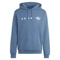 Adidas kapucnis pulóver logó motorháztető HK2762 férfi kék XL