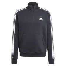Adidas M 3s Fl 1/4 Z HZ6235 Férfi pulóver fekete XL férfi pulóver, kardigán