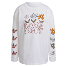 Adidas Melegítő felső Adidas grafikus Ls HF2013 női Fehér 38 női pulóver, kardigán