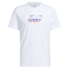 Adidas Poló Adidas M Lin G T HS2528 Férfi Fehér XL férfi póló