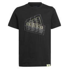 Adidas Póló Adidas Tech Table IW2476 Kids Black 164 gyerek póló
