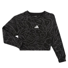 Adidas Pulóverek Future Icons Cropped Sweatshirt Kids Fekete 13 / 14 éves gyerek pulóver, kardigán