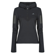 Adidas Pulóverek Own The Run Winterized Hooded Half-Zip Fekete EU S