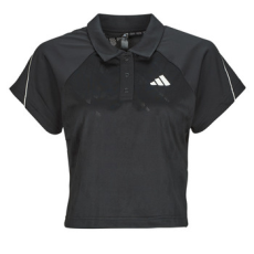 Adidas Rövid ujjú galléros pólók Stadium 3-Stripes Tennis Inspired Jacquard Polo Shirt T-Shirt Fekete EU L