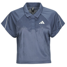 Adidas Rövid ujjú galléros pólók Stadium 3-Stripes Tennis Inspired Jacquard Polo Shirt T-Shirt Kék EU M