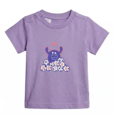 Adidas Rövid ujjú pólók TIRO_NSTERS GRAPHIC T-SHIRT INFANT Lila 12 / 18 hónapos