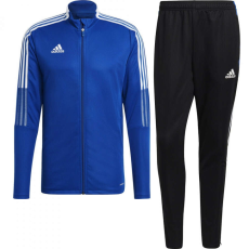 Adidas Tiro 21 Track férfi tréningruha, kék/fekete, 2XL